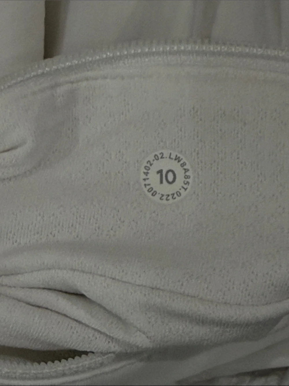 Lululemon Pace Rival Skirt White Mid Rise Tennis Run Skort Size 10 Tall